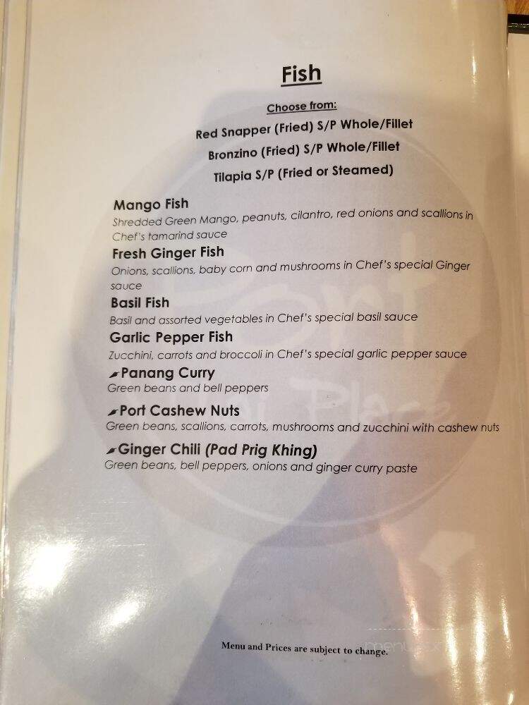 Thanee Thai - Port Washington, NY menu_pic