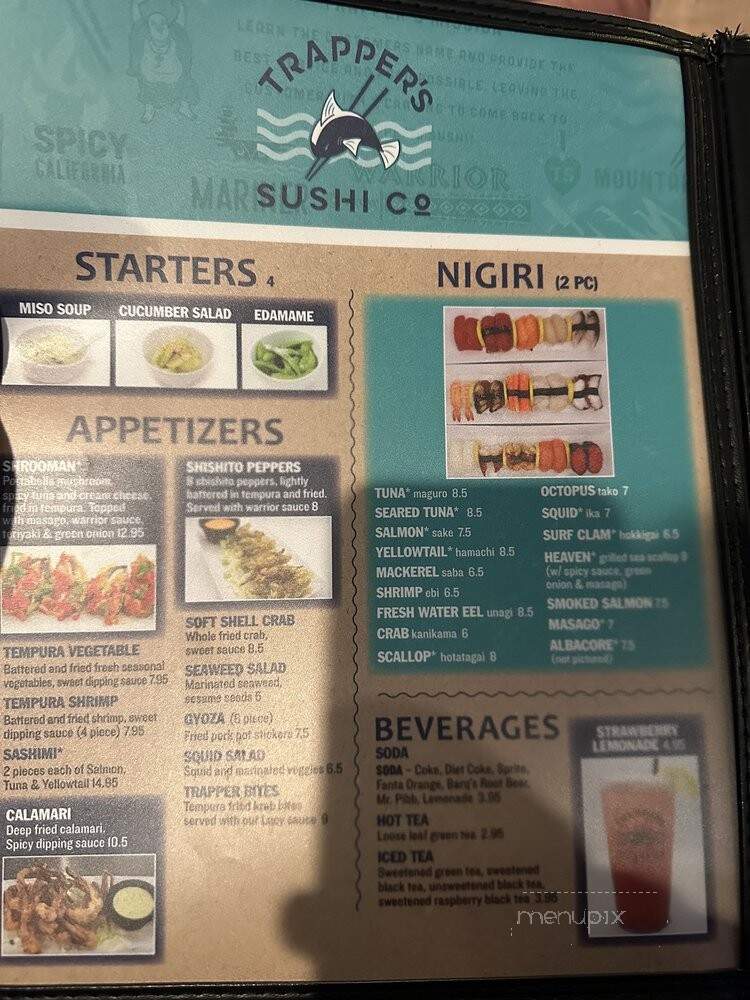 Trapper Sushi - Covington, WA menu_pic
