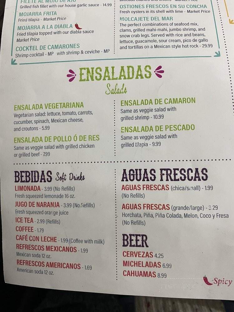 Tortilleria la Mexicana - Orlando, FL menu_pic