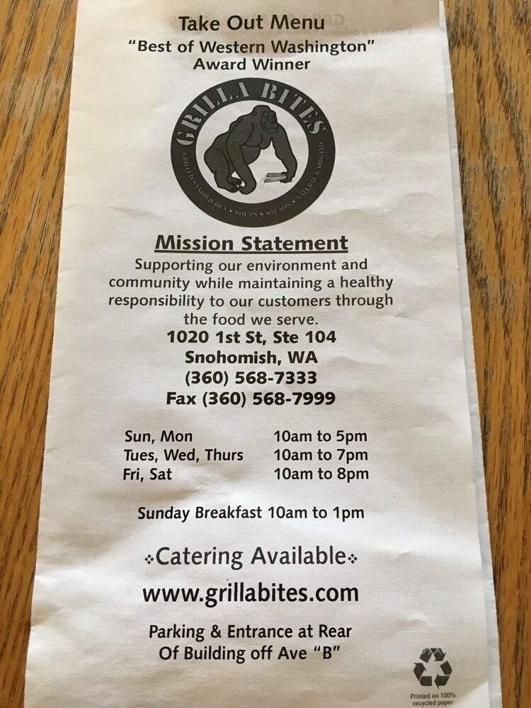 Grilla Bites - Snohomish, WA menu_pic