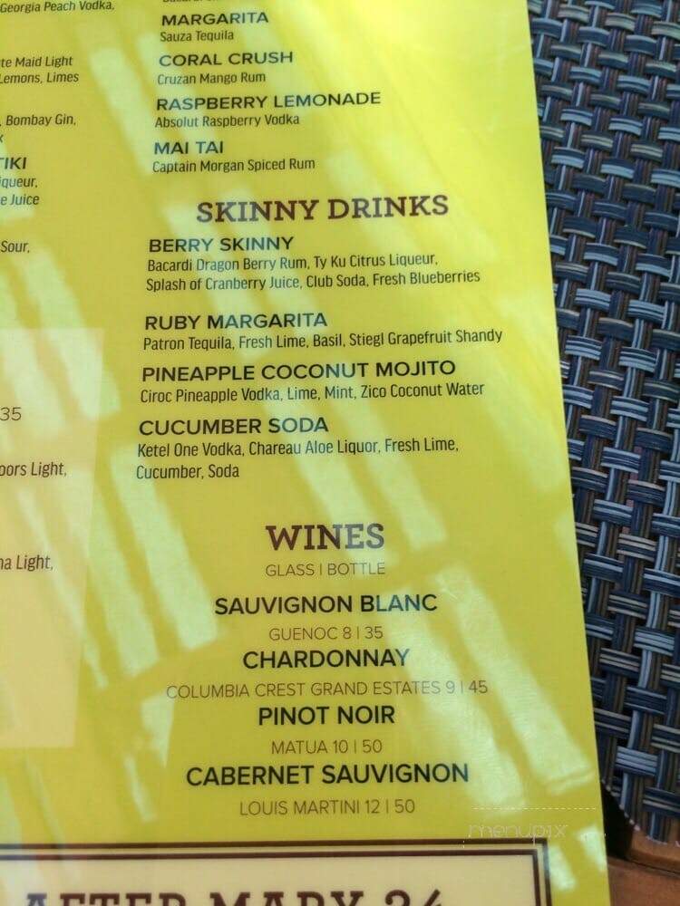 Cabana Grille - Las Vegas, NV menu_pic