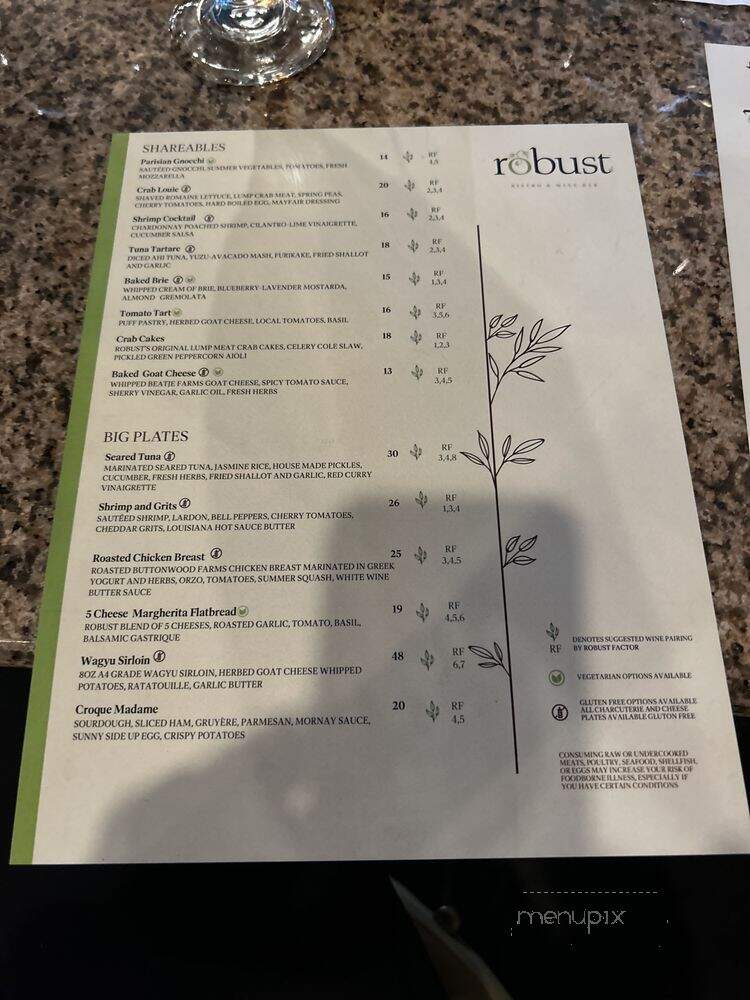 Robust - Webster Groves, MO menu_pic