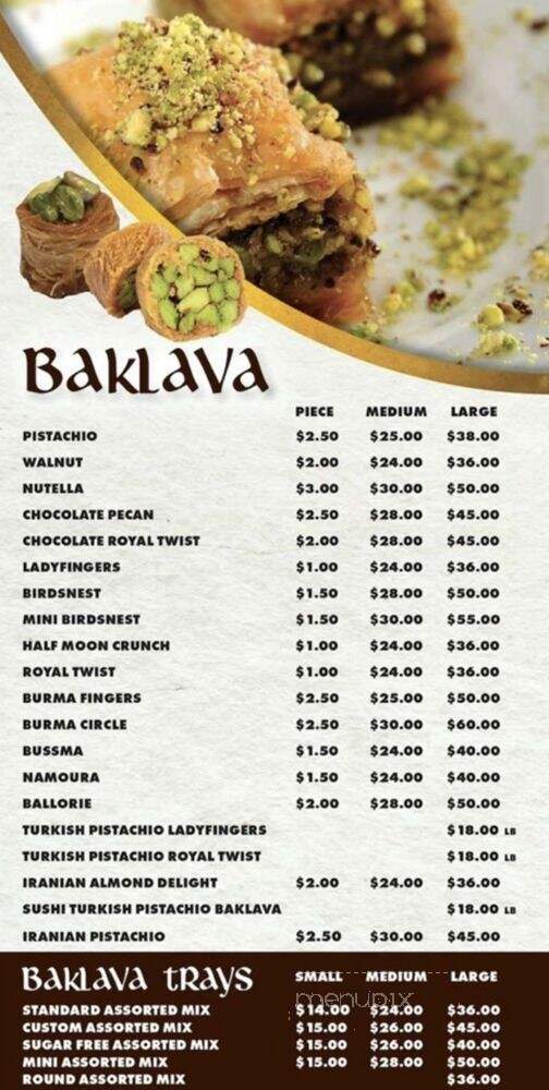 Mid-East Pastry - Sterling Heights, MI menu_pic