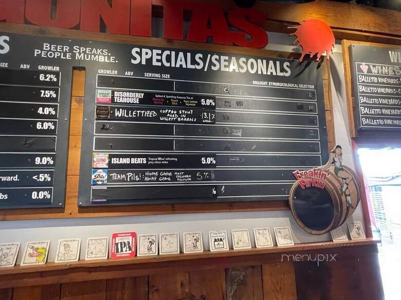 Lagunitas Taproom & Beer Sanctuary - Petaluma, CA menu_pic