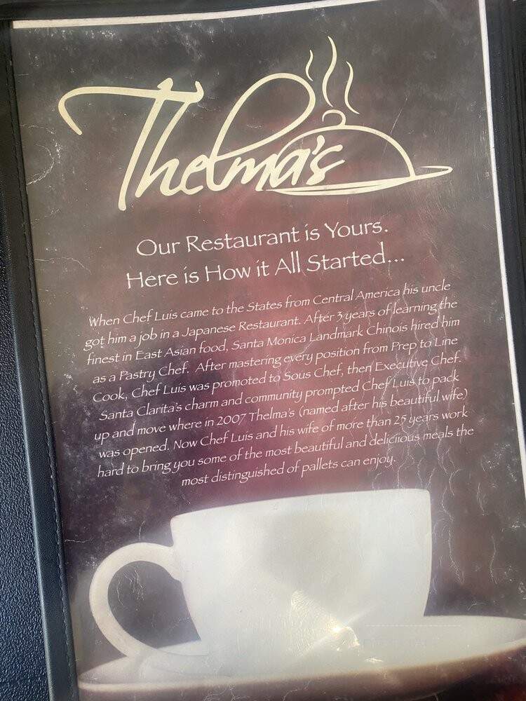 Thelma's Morning Cafe - Santa Clarita, CA menu_pic