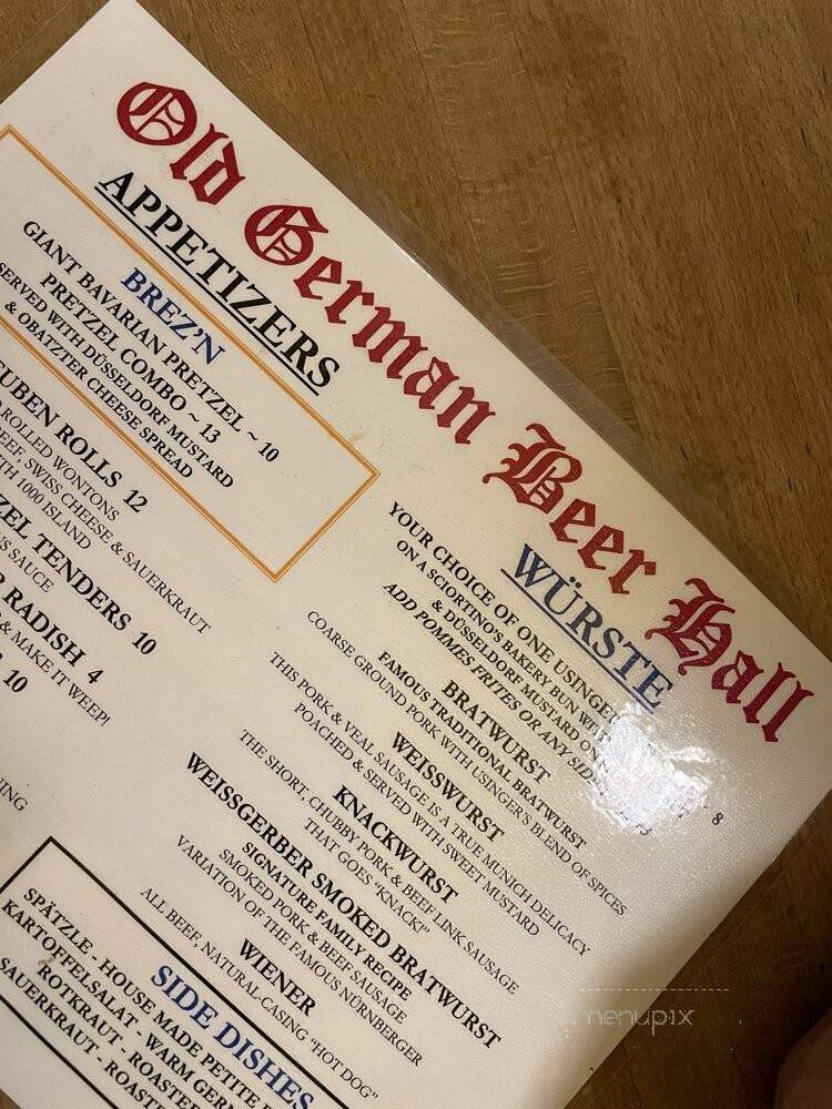 Old German Beer Hall - Milwaukee, WI