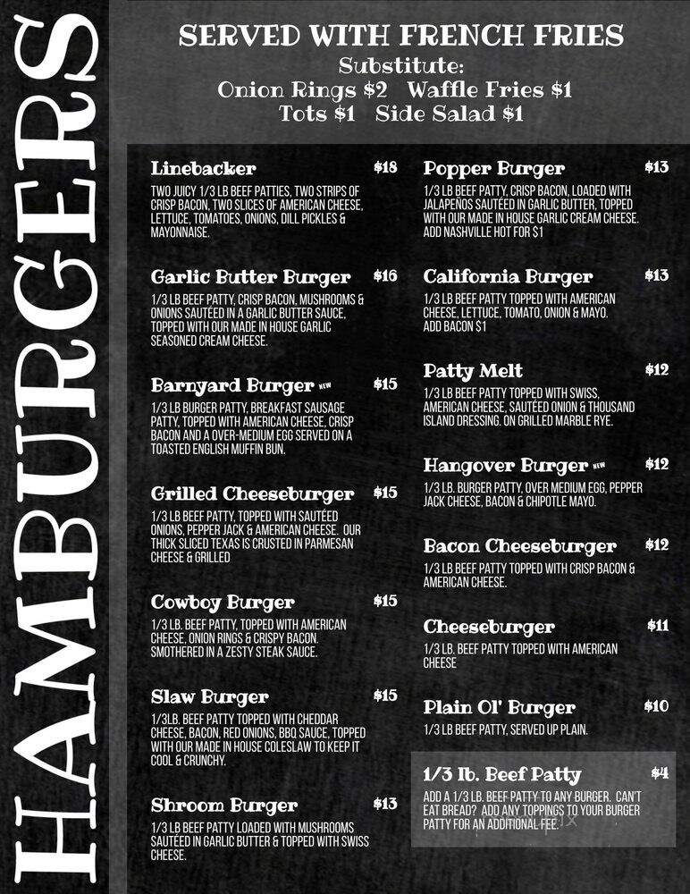 LaBounty's Bar & Grill - Kettle River, MN menu_pic