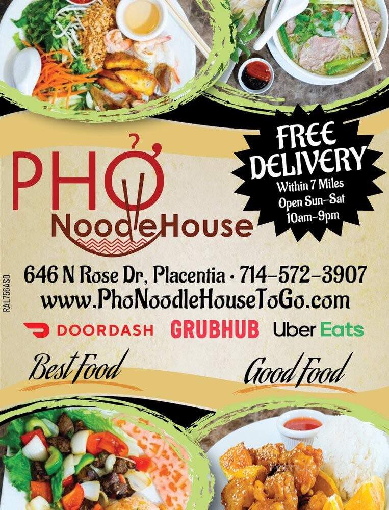 Pho Noodle House - Placentia, CA menu_pic