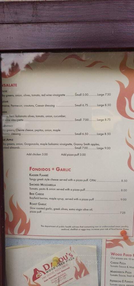 DaLou's Bistro - Washburn, WI menu_pic