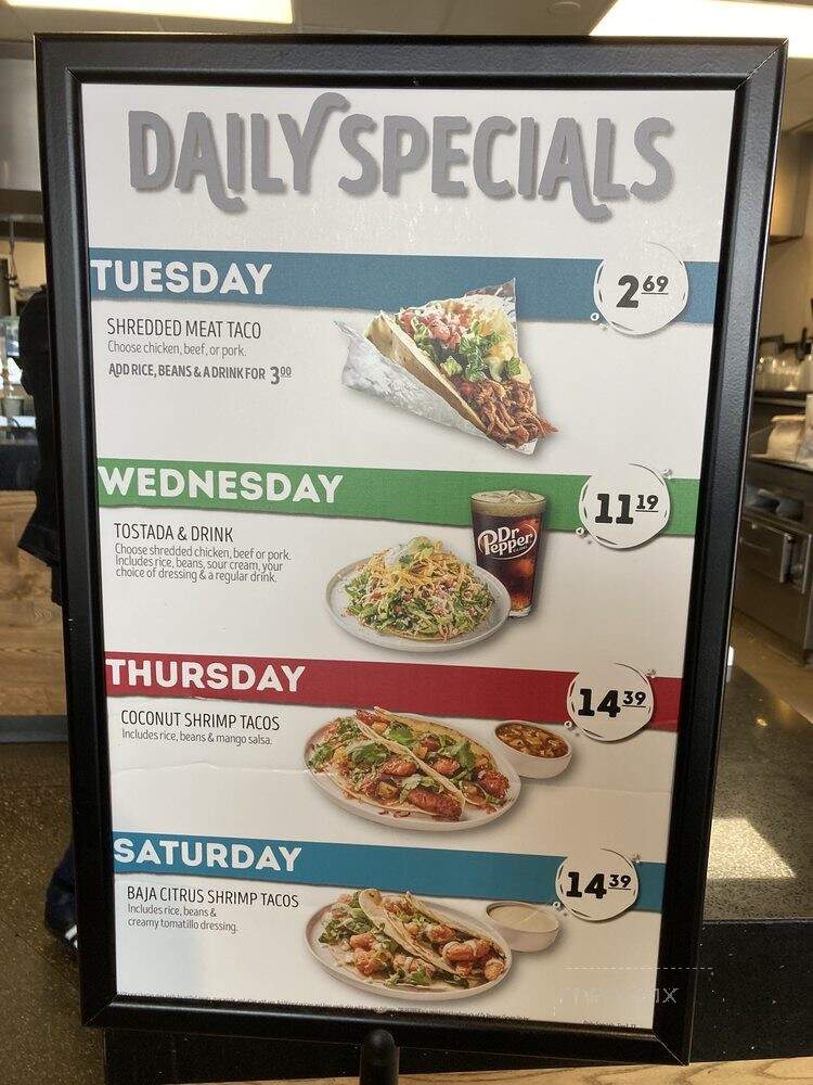 Cafe Rio - Manhattan Beach, CA menu_pic