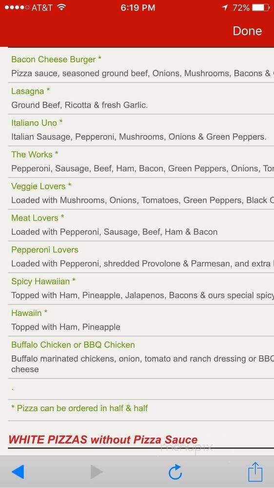 My New York Pizza - Keller, TX menu_pic