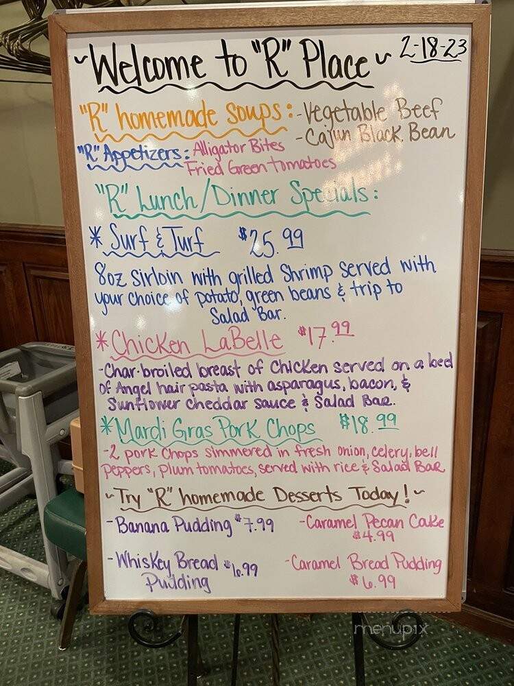 R Place Family Eatery - Morris, IL menu_pic