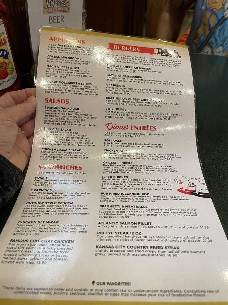 R Place Family Eatery - Morris, IL menu_pic