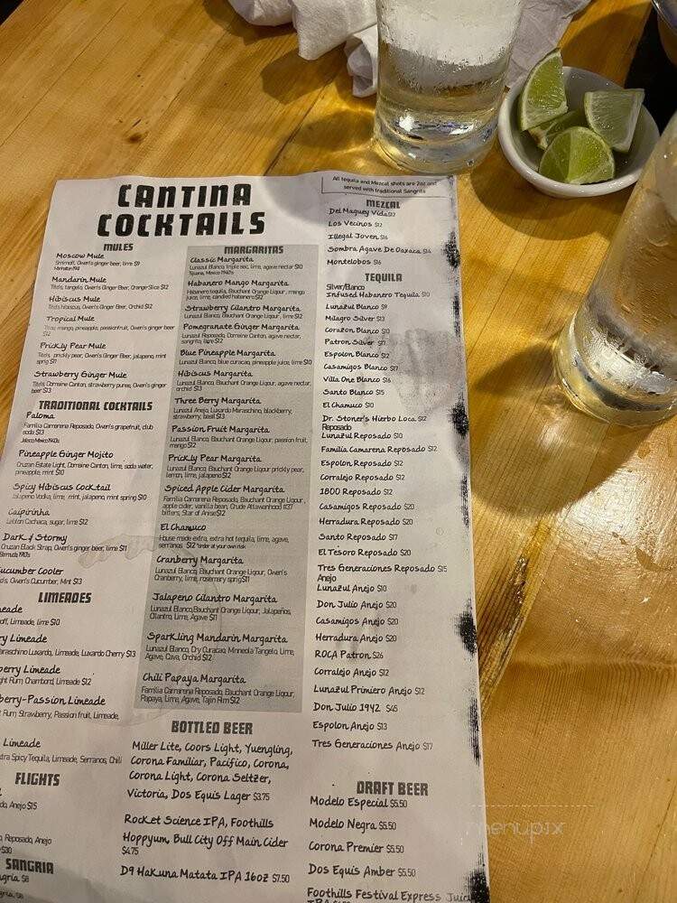 Cantina 18 - Raleigh, NC menu_pic