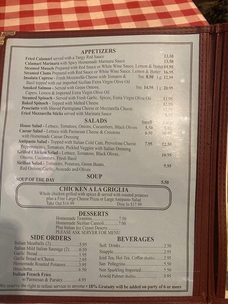 Cafe Corleone - Paramount, CA menu_pic