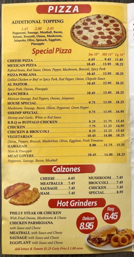 Mr Pizza - Milford, CT menu_pic
