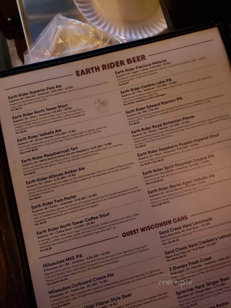 Cedar Lounge - Superior, WI menu_pic