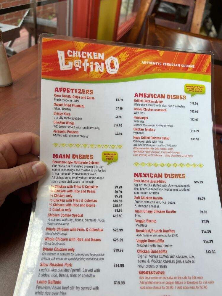 Chicken Latino - Pittsburgh, PA menu_pic