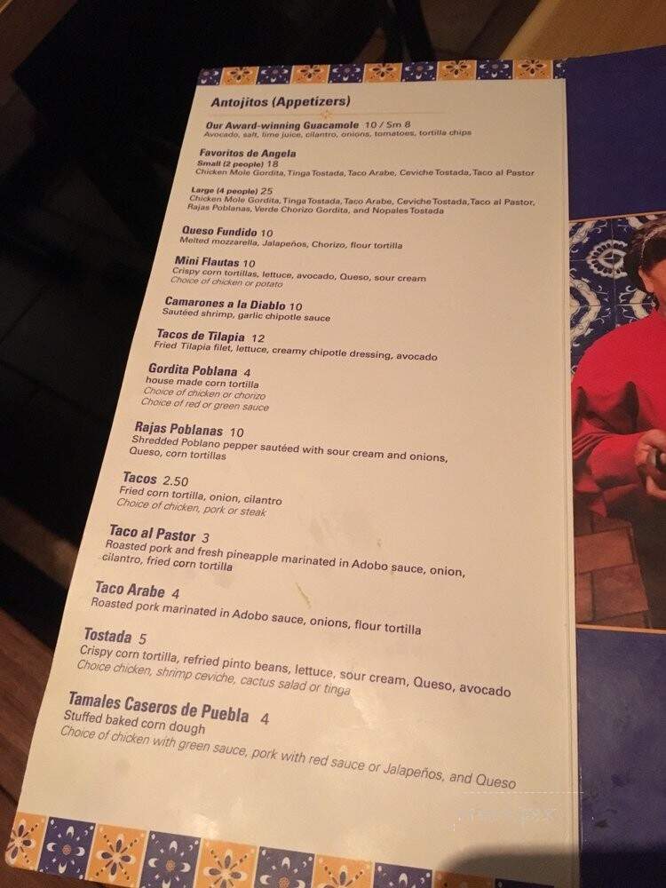 Angela's Cafe - East Boston, MA menu_pic