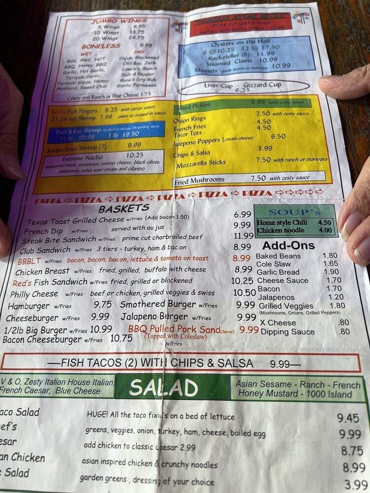 Redbone's Steak House & Saloon - Fort Myers, FL menu_pic