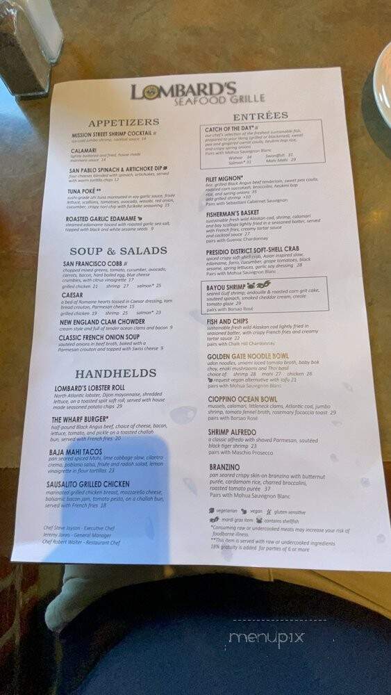 Lombard's Landing - Orlando, FL menu_pic