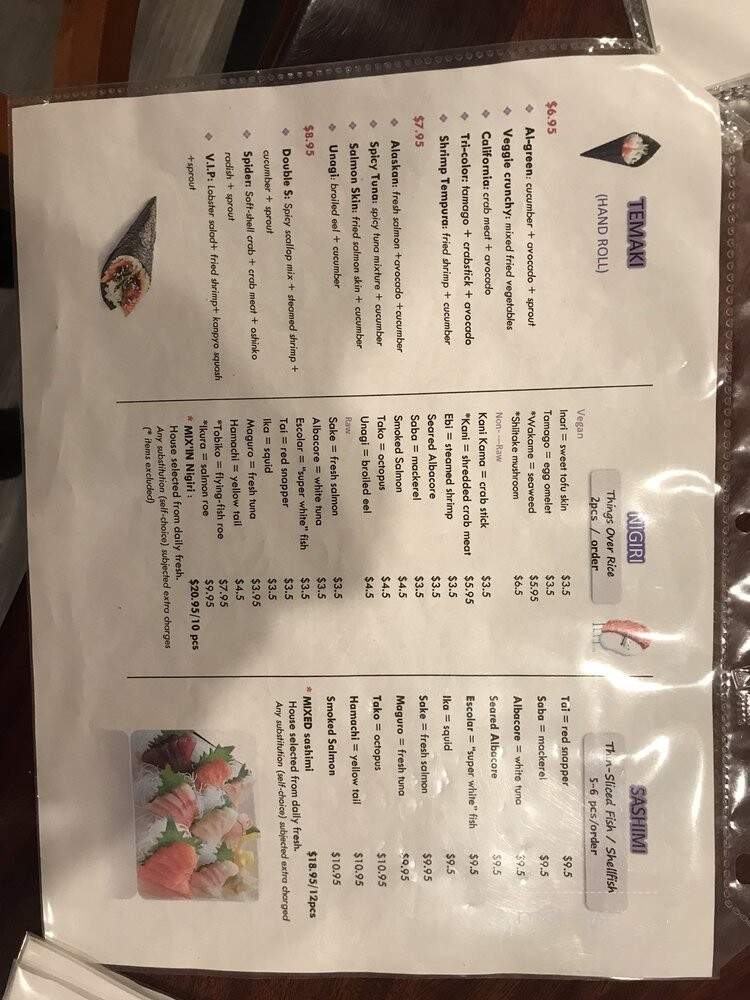 Davis Sushi Buffet Japanese Restaurant - Davis, CA menu_pic