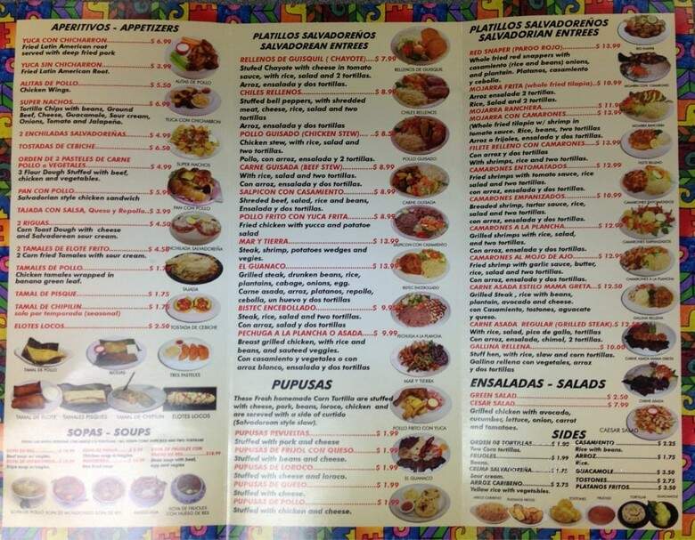 La Cocina de Mama Greta - Raleigh, NC menu_pic