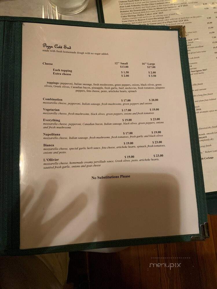 Ciro's Cte Sud - New Orleans, LA menu_pic