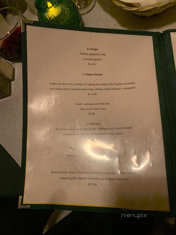 Ciro's Cte Sud - New Orleans, LA menu_pic