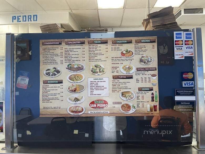 Taco San Pedro - Yorba Linda, CA menu_pic