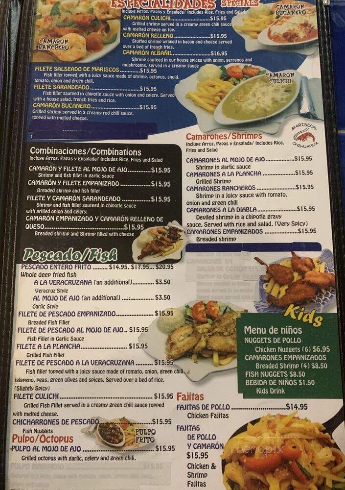 Mariscos Chihuahua - Tucson, AZ menu_pic