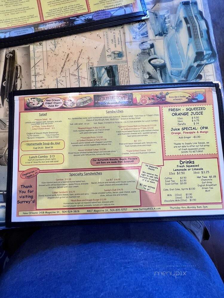 Surrey's Cafe & Juice Bar - New Orleans, LA