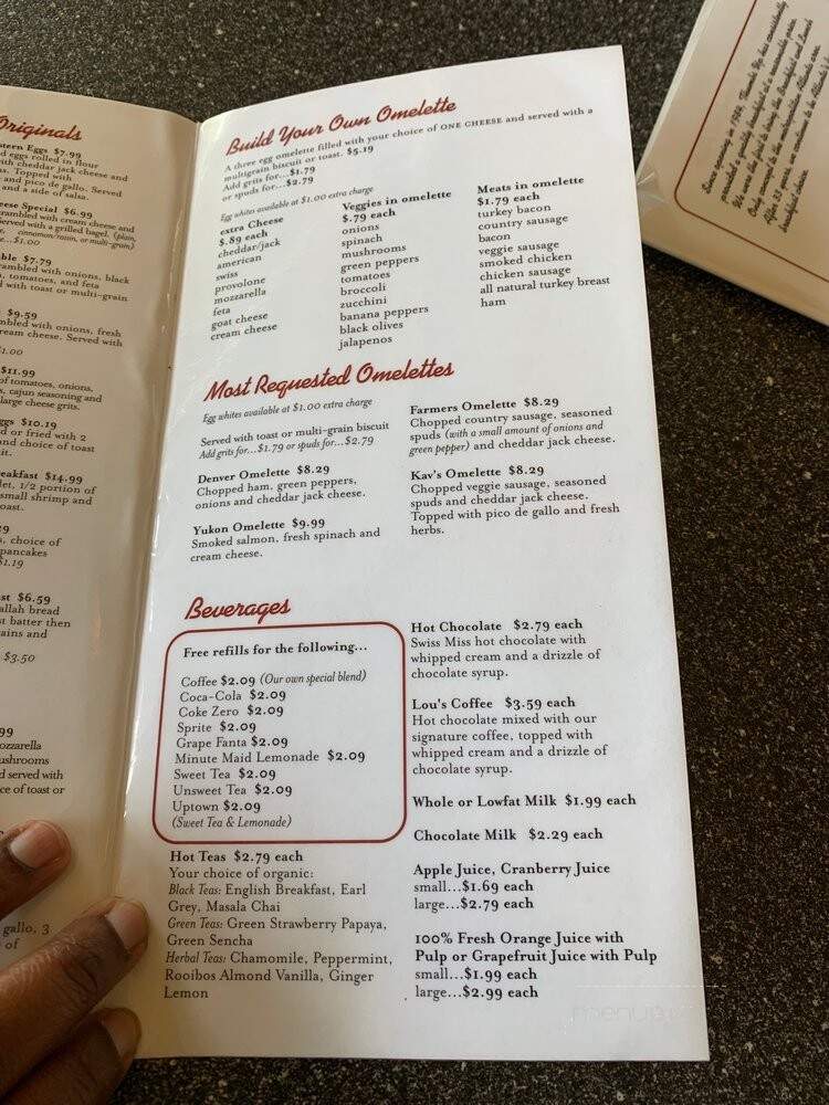 Thumbs Up Diner - Atlanta, GA menu_pic