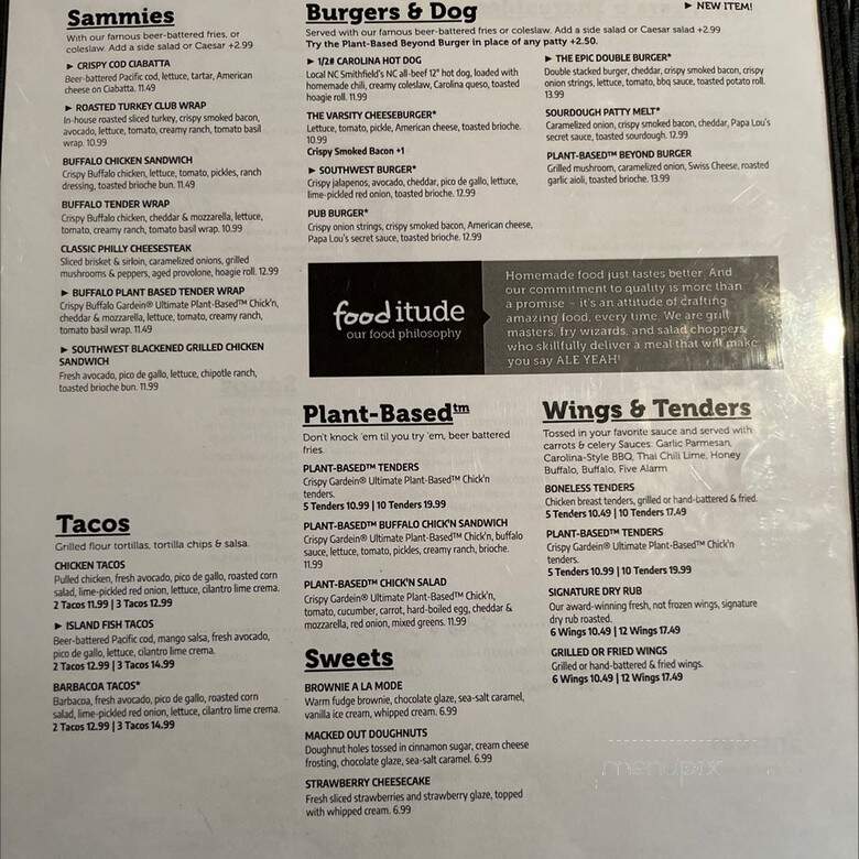 Carolina Ale House - Boynton Beach, FL menu_pic
