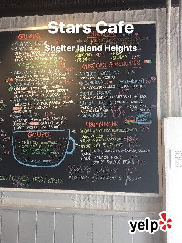 Stars - Shelter Island Heights, NY menu_pic
