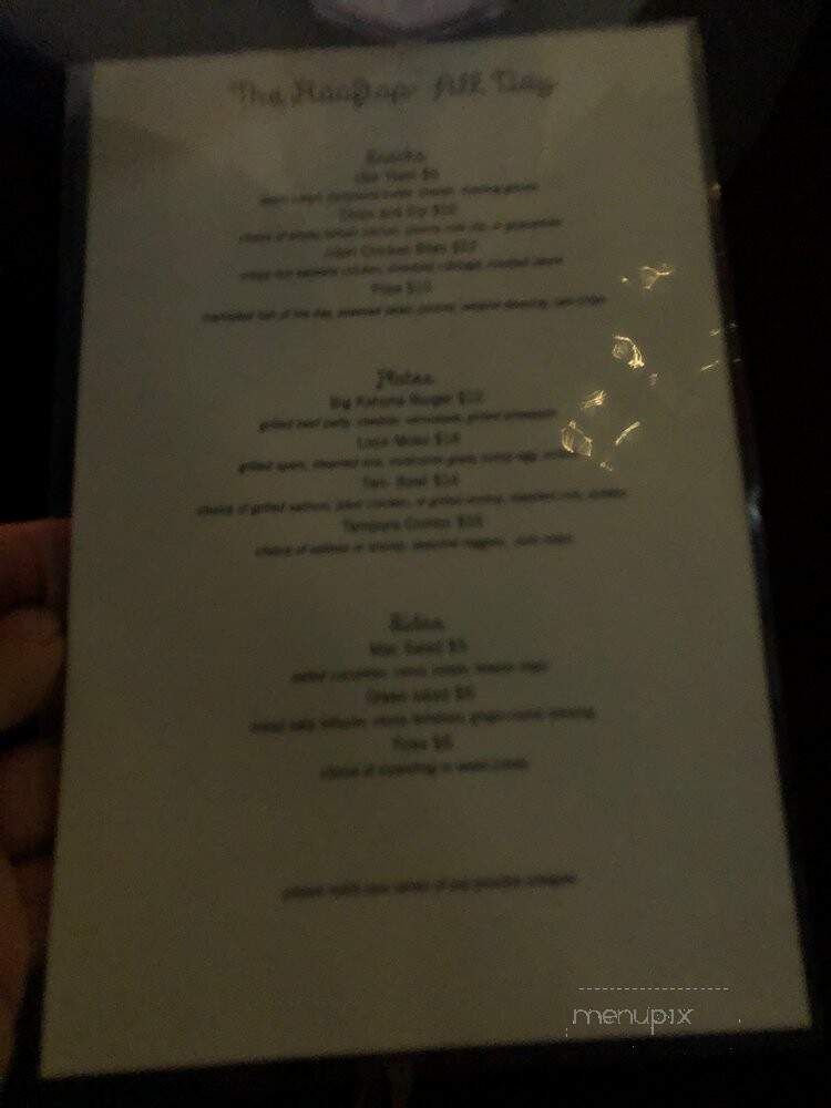 Rooftop Bar at the Standard - Los Angeles, CA menu_pic