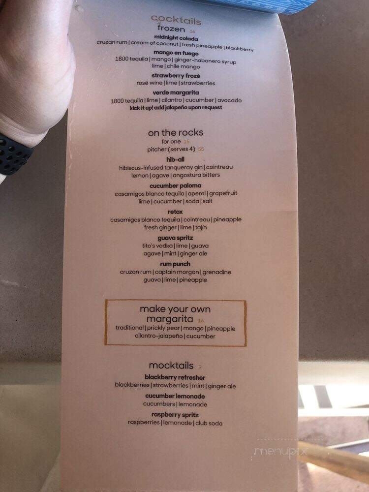 Saguaro Blossom - Scottsdale, AZ menu_pic