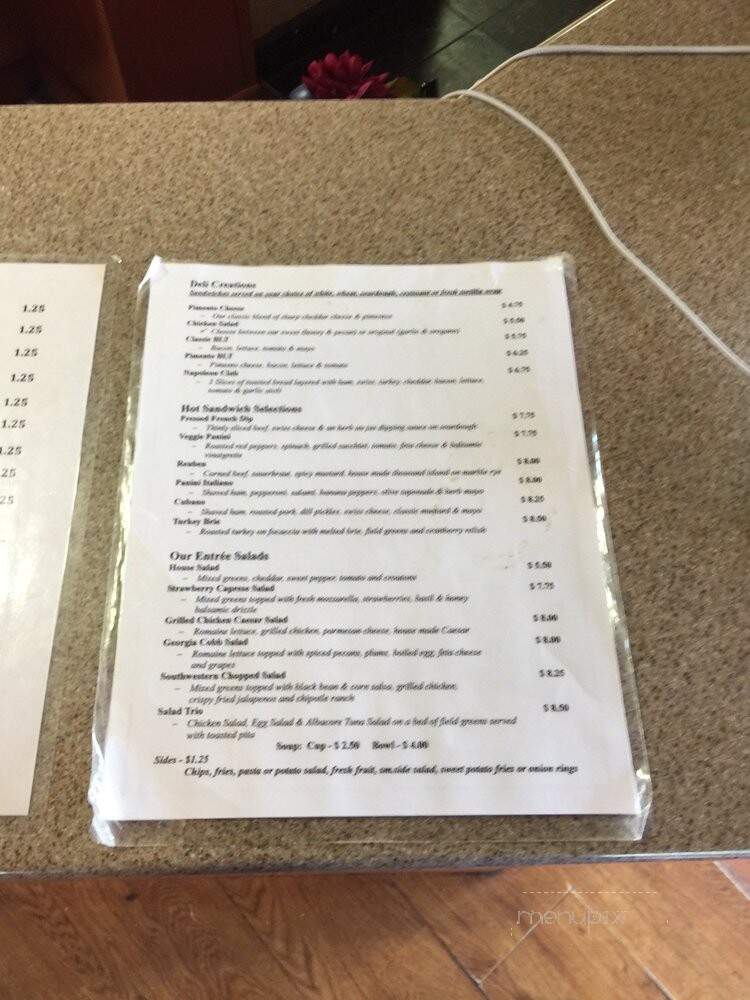 Java Station - Toccoa, GA menu_pic
