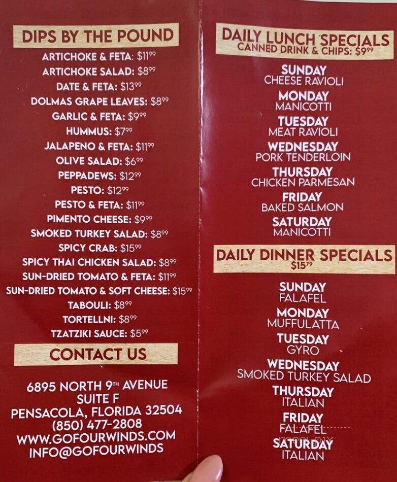 Four Winds International Food Market - Pensacola, FL menu_pic