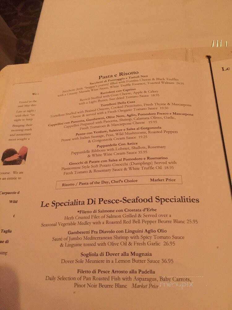 La Grotta - Atlanta, GA menu_pic