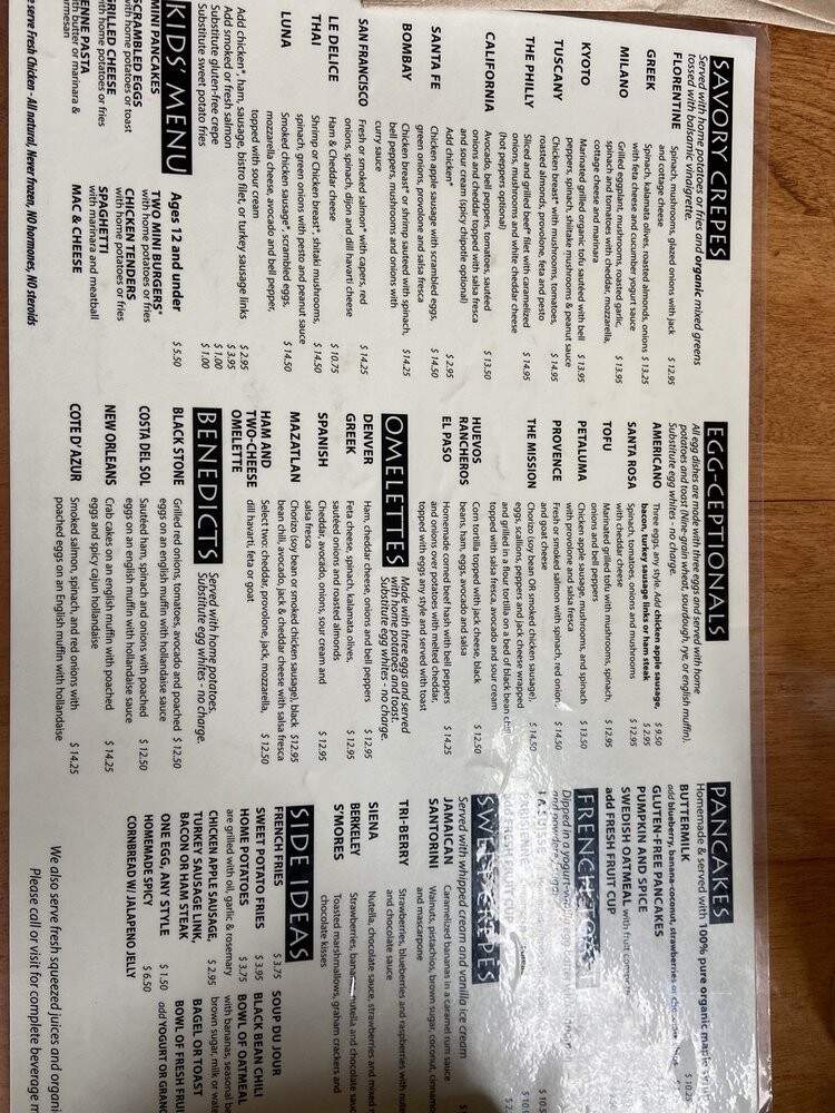 Crepevine - Berkeley, CA menu_pic