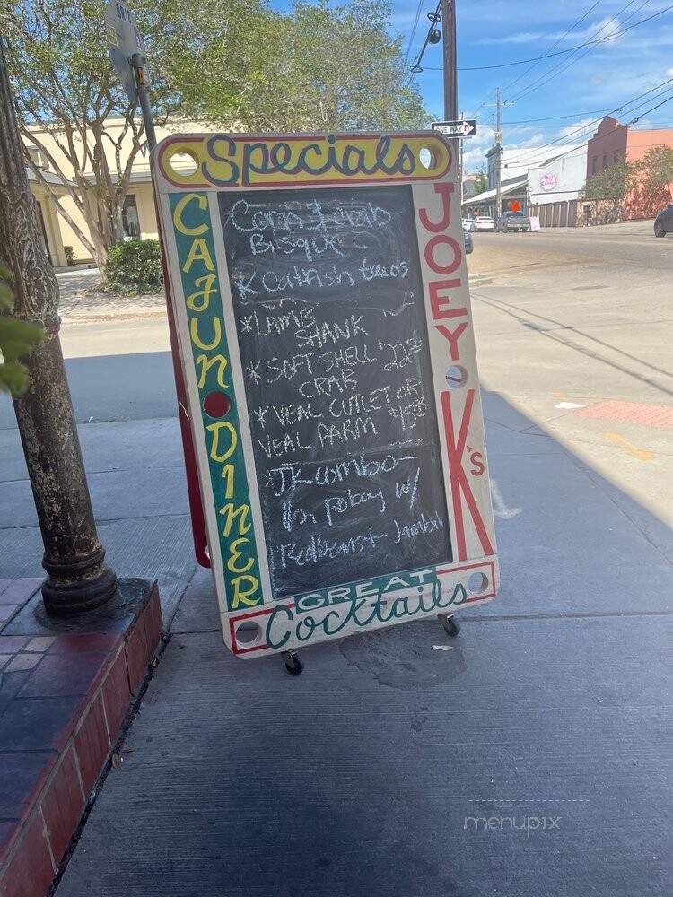 Joey K's Restaurant & Bar - New Orleans, LA menu_pic