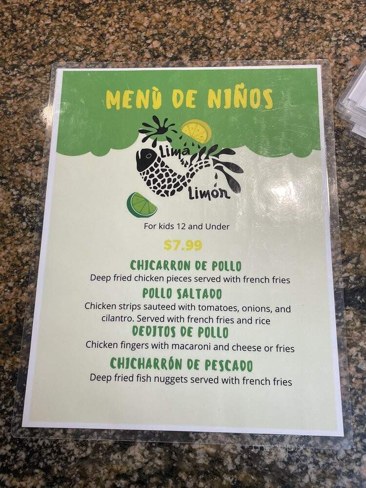 Lima Limon Peruvian Restaurant - Santa Clarita, CA menu_pic