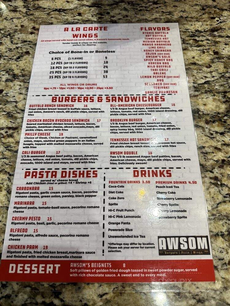 Alondra Hot Wings - Alhambra, CA menu_pic