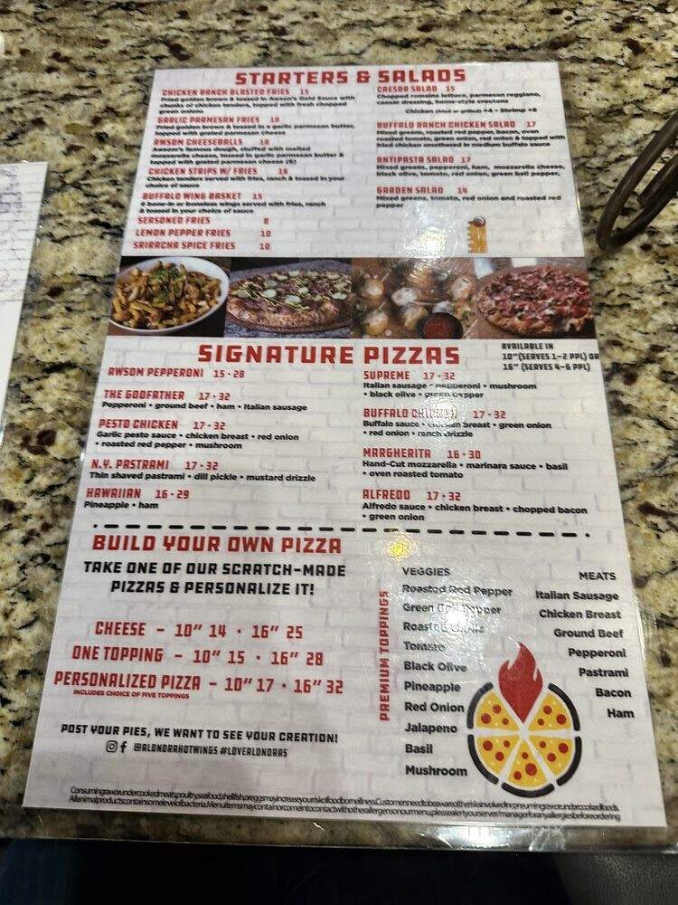 Alondra Hot Wings - Alhambra, CA menu_pic