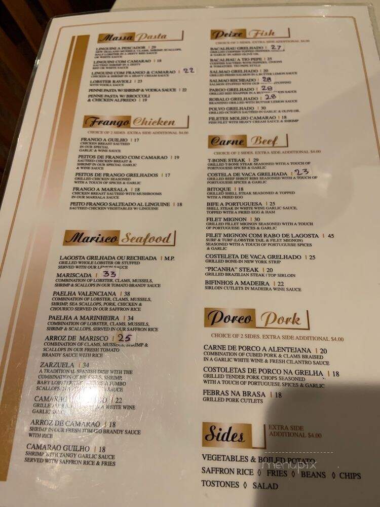 Cafe Restaurant Tio Pepe II - Philadelphia, PA menu_pic