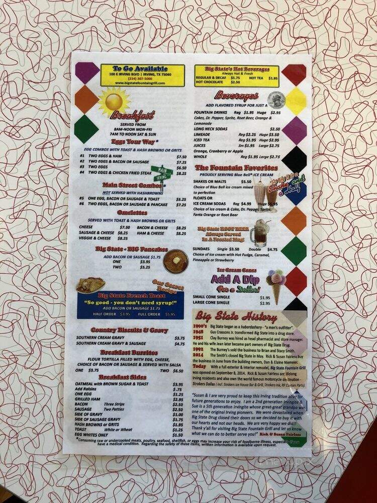 Big State Drug - Irving, TX menu_pic