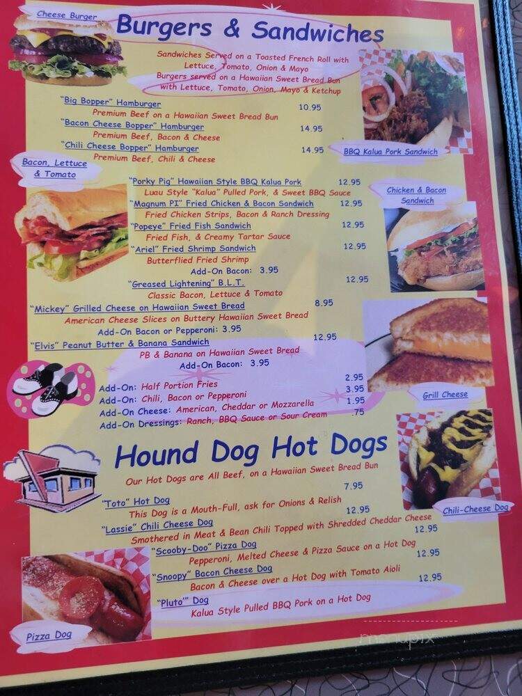 Rock Island Cafe - Honolulu, HI menu_pic