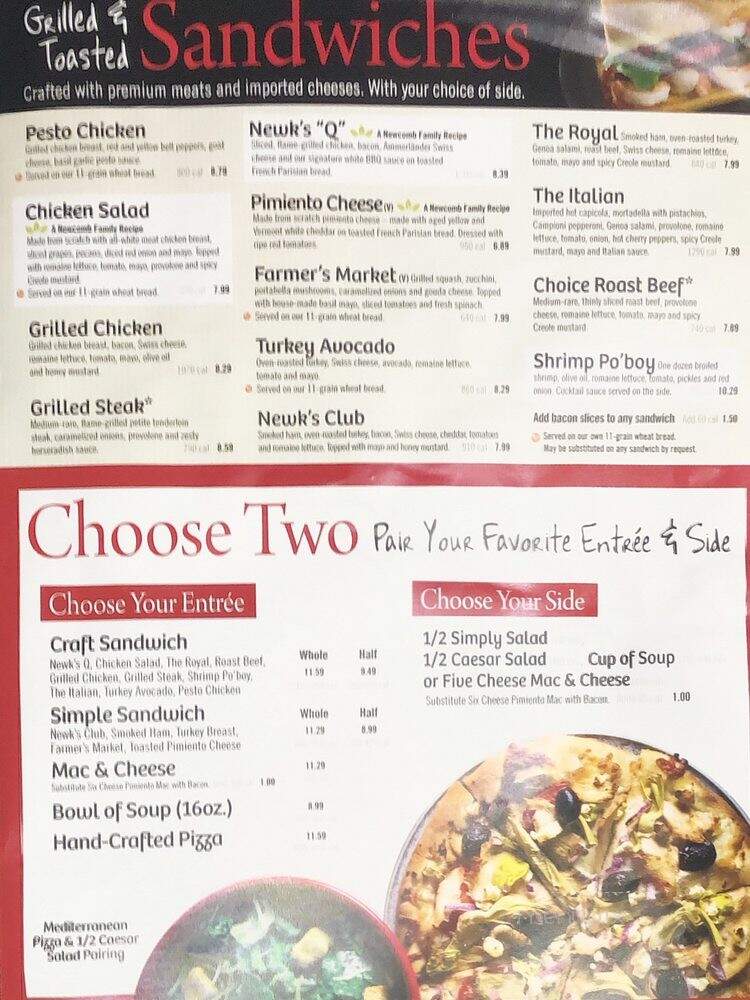 Newk's Express Cafe - Panama City, FL menu_pic