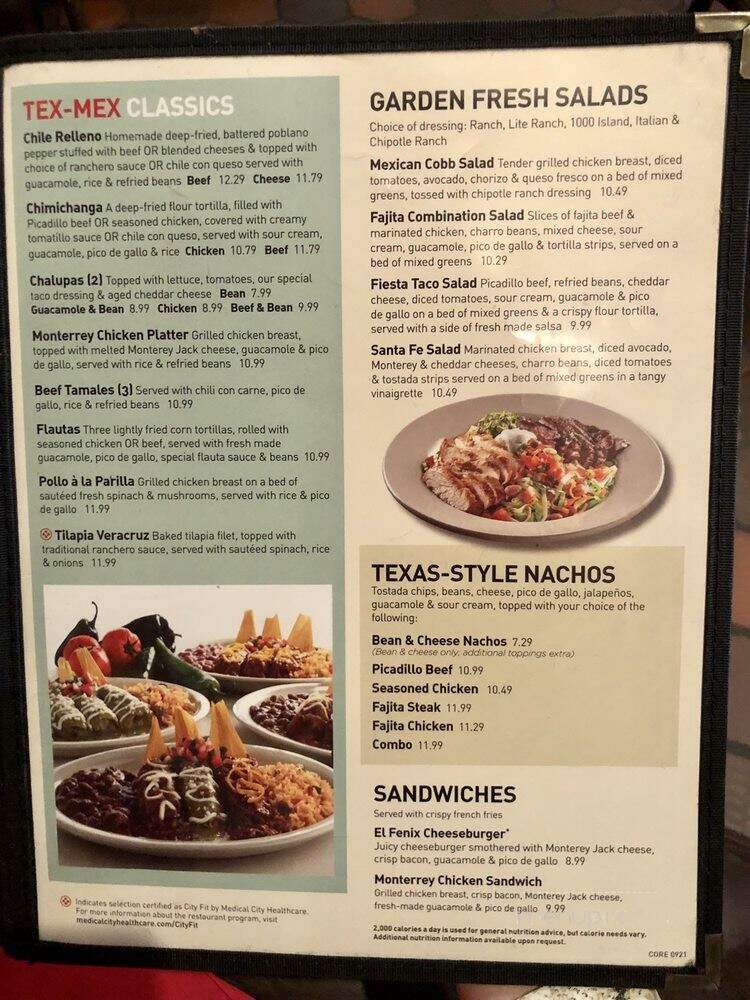 El Fenix Famous Mexican - Dallas, TX menu_pic